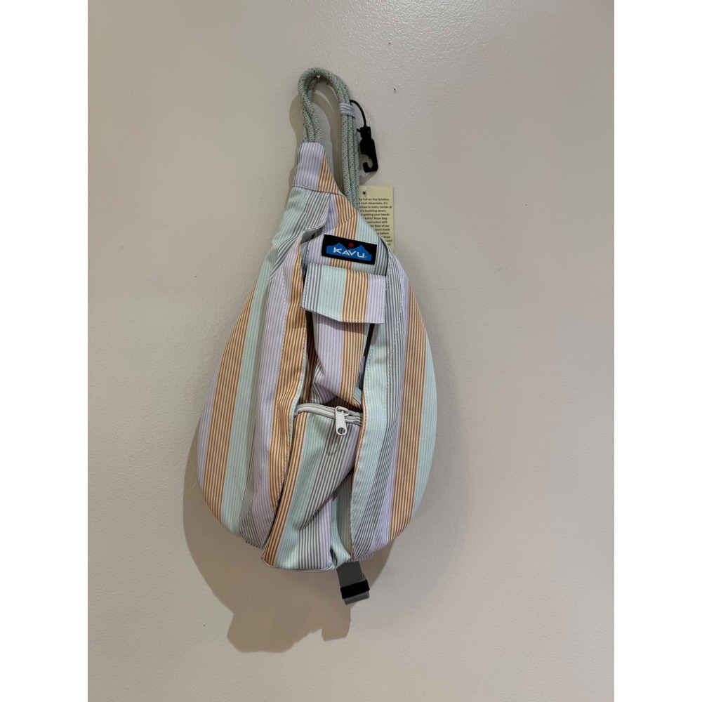 KAVU Mini Rope Sling Bag Serene Stripe Water Resistant Crossbody 9191-2511 NEW